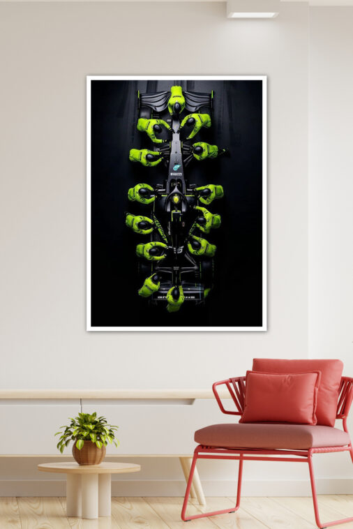 Brawn GP 2020 Black Color Poster Cars Collection - Image 4