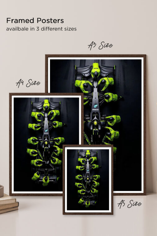 Brawn GP 2020 Black Color Poster Cars Collection - Image 6