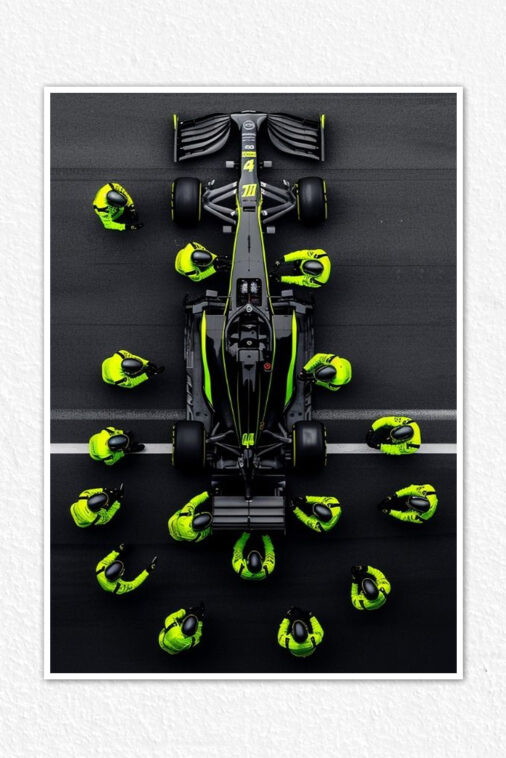 Brawn GP 2020 Black Poster Cars Collection