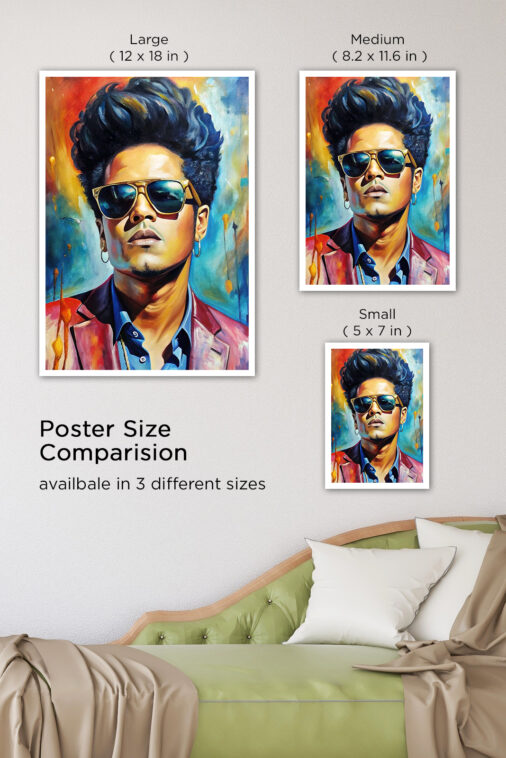Bruno Mars American Singer Music Poster - Image 7