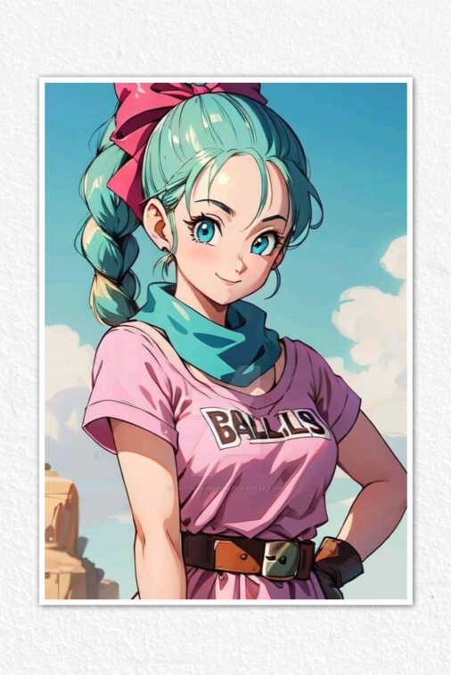 Bulma Dressup Girl Poster Dragon Ball Z