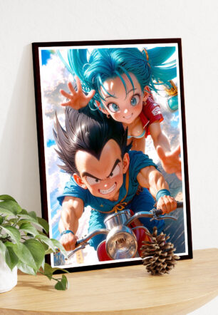 Bulma Vegata On The Run Poster Dragon Ball Z - Image 4