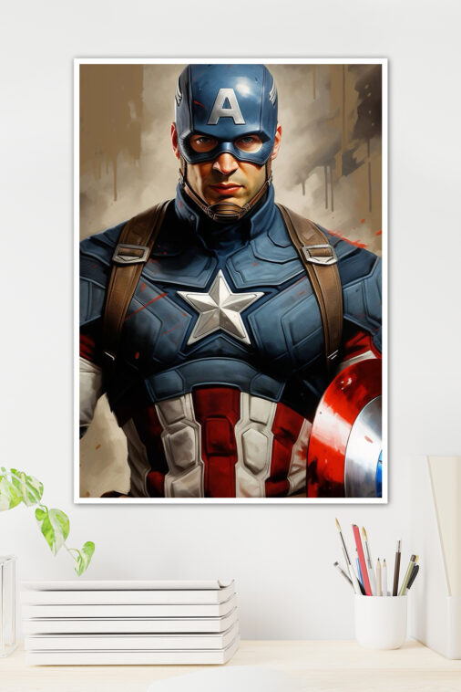 Captain America Winter Soldier Poster Marvel Superheroes - Image 2