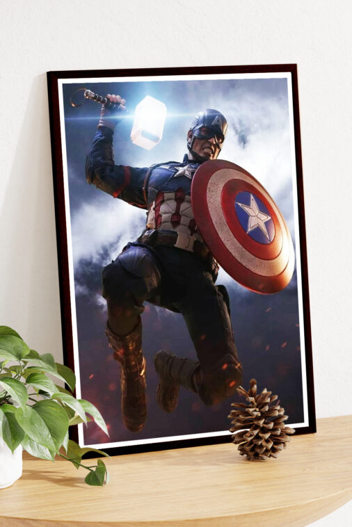 Captain America Worthy Mjolnir Poster Marvel Collection - Image 5