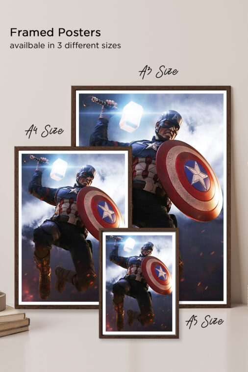 Captain America Worthy Mjolnir Poster Marvel Collection - Image 6