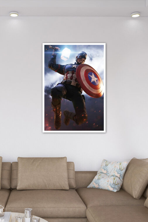 Captain America Worthy Mjolnir Poster Marvel Collection - Image 7