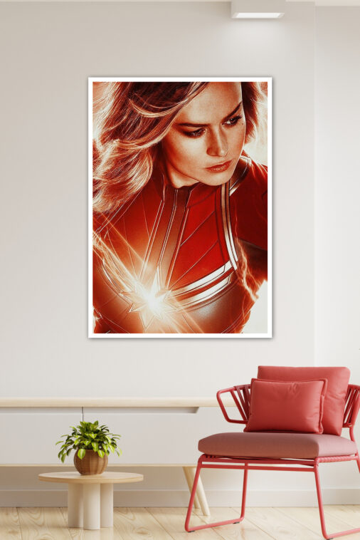 Captain Marvel Close Up Poster Marvel Collection - Image 3