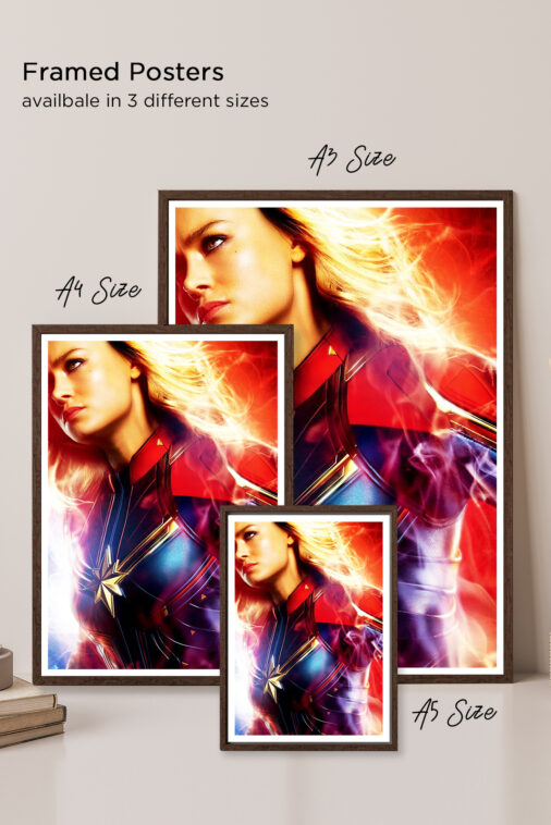 Captain Marvel Movie Poster Close Up Poster Marvel Collection - Image 6