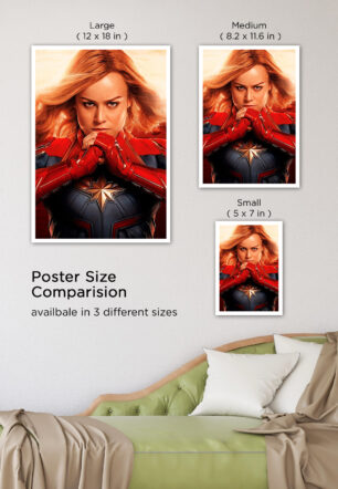 Captain Marvel Strength And Stamina Poster Marvel Collection - Image 7