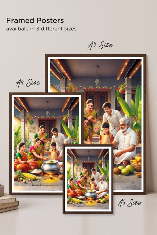 Celebrating Togetherness With Family With Pongal Cultural Poster - Image 6