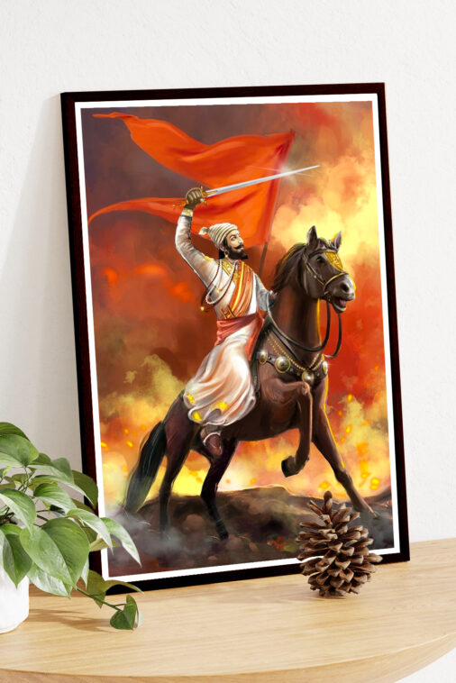 Chhatrapati Shivaji Maharaj Portrait Cultural Poster - Image 4