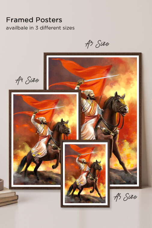 Chhatrapati Shivaji Maharaj Portrait Cultural Poster - Image 5