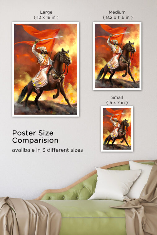 Chhatrapati Shivaji Maharaj Portrait Cultural Poster - Image 7