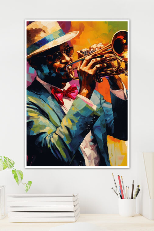 Club Trumpet Player Music Poster - Image 2
