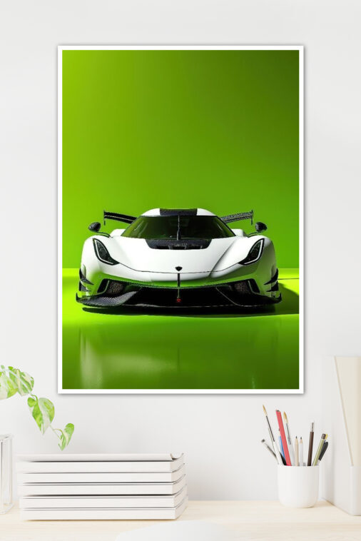 Concept Car White Ecstasy Poster Cars Collection - Image 2