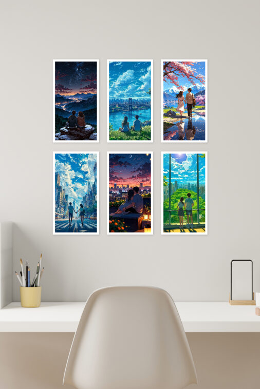 Couple In Love Anime Background Poster - Image 2