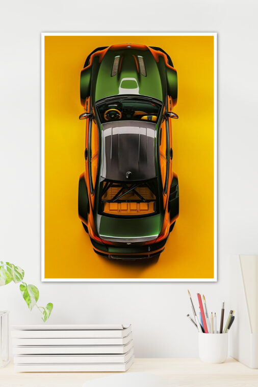 Dark Green BMW M3 Poster Cars Collection - Image 2