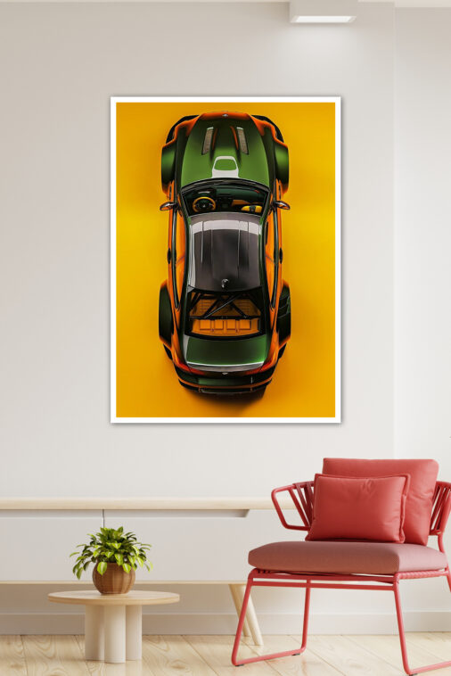 Dark Green BMW M3 Poster Cars Collection - Image 3