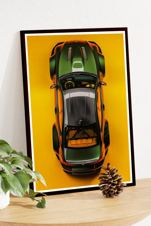 Dark Green BMW M3 Poster Cars Collection - Image 4
