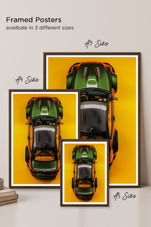 Dark Green BMW M3 Poster Cars Collection - Image 5