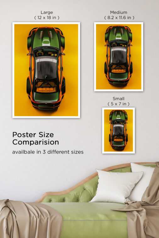 Dark Green BMW M3 Poster Cars Collection - Image 7