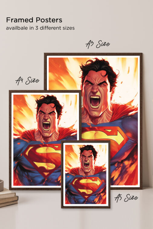 Dc Comics Superman Superhero Flight Poster DC Superheroes - Image 6