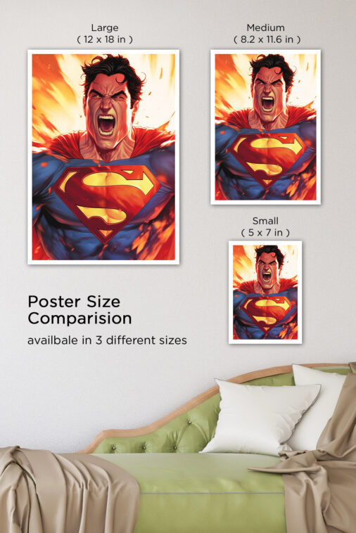 Dc Comics Superman Superhero Flight Poster DC Superheroes - Image 8
