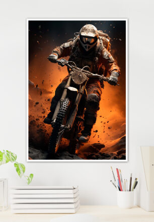 Dirt Bike Motorcycle Rider Poster Bikes Collection - Image 2