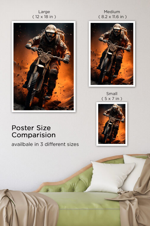 Dirt Bike Motorcycle Rider Poster Bikes Collection - Image 7