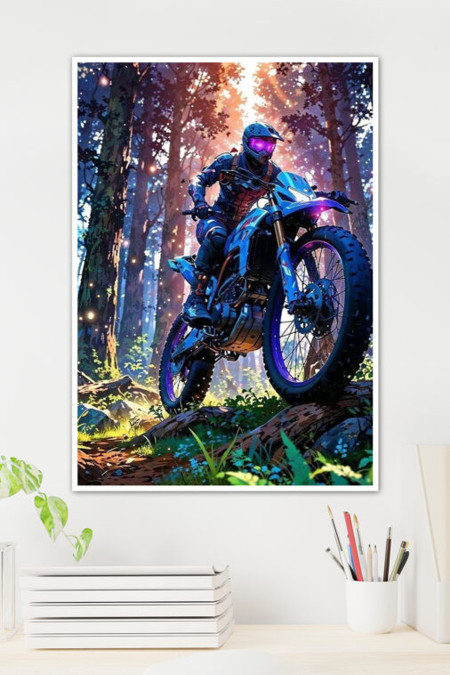 Dirt Motorcross Adventure Poster Bikes Collection - Image 2