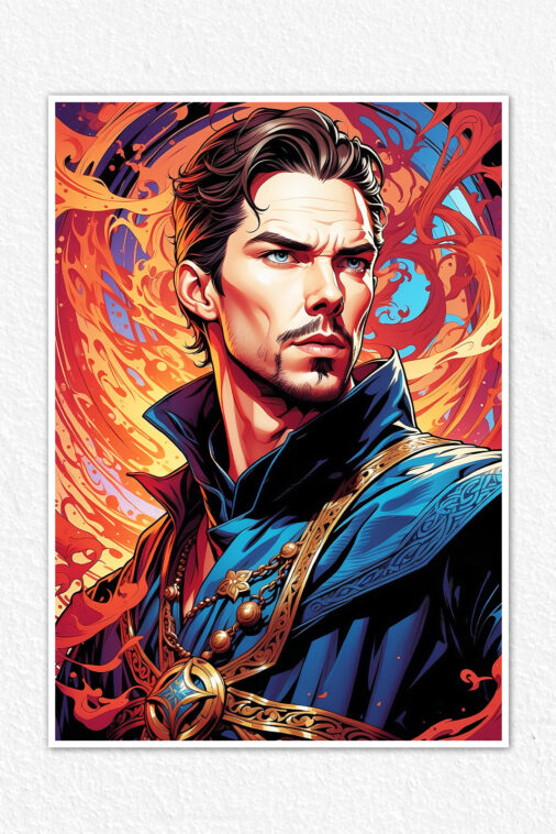 Doctor Strange Levitation Magic Poster Marvel Collection
