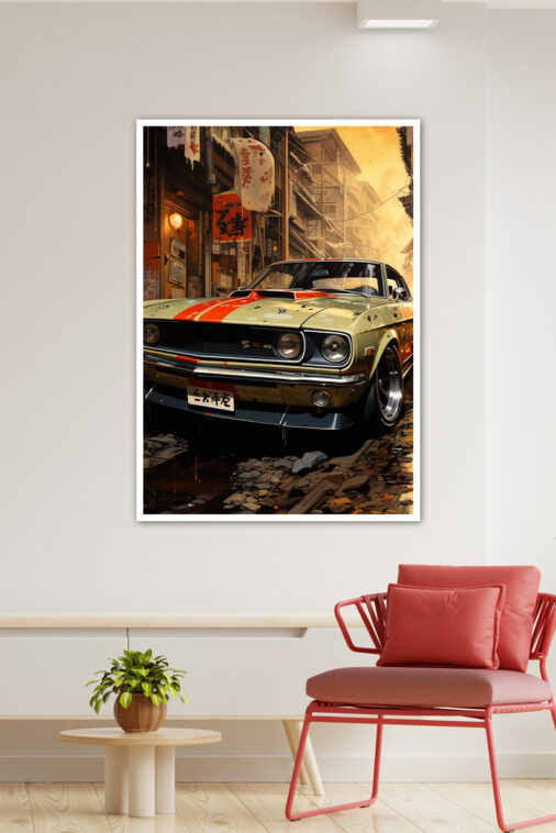 Dodge Challenger Vintage Era Poster Cars Collection - Image 3