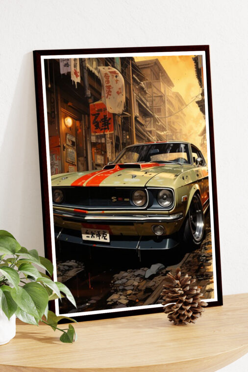 Dodge Challenger Vintage Era Poster Cars Collection - Image 4