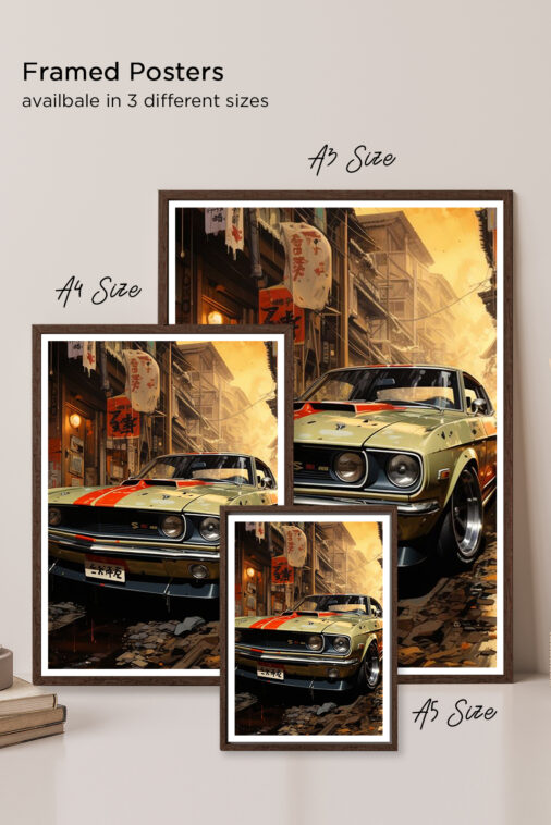 Dodge Challenger Vintage Era Poster Cars Collection - Image 5