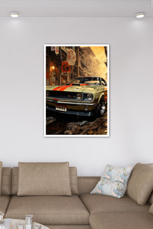 Dodge Challenger Vintage Era Poster Cars Collection - Image 6