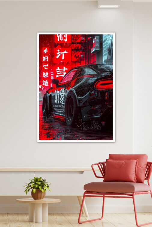 Drift Of Tokyo Light Street Poster Cars Collection - Image 4