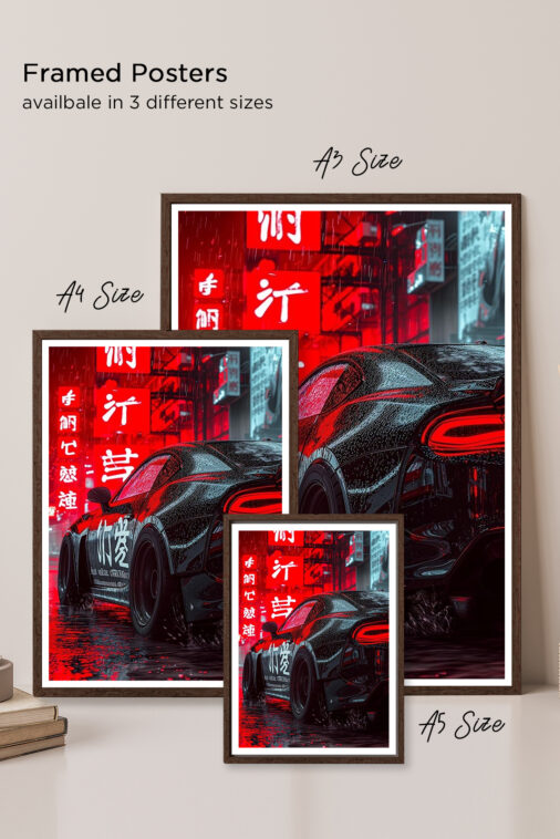 Drift Of Tokyo Light Street Poster Cars Collection - Image 6