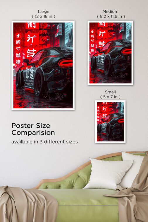 Drift Of Tokyo Light Street Poster Cars Collection - Image 8