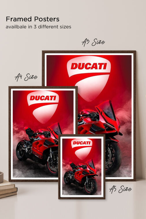 Ducati Panigale V4 Red Poster Bikes Collection - Image 5