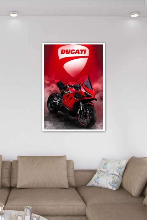 Ducati Panigale V4 Red Poster Bikes Collection - Image 6