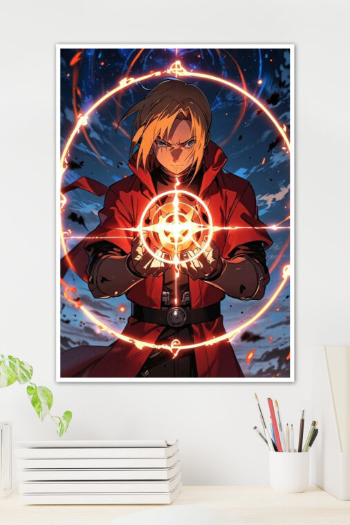 Edward Elric Alchemy Circle Fullmetal Alchemist Anime Poster - Image 2