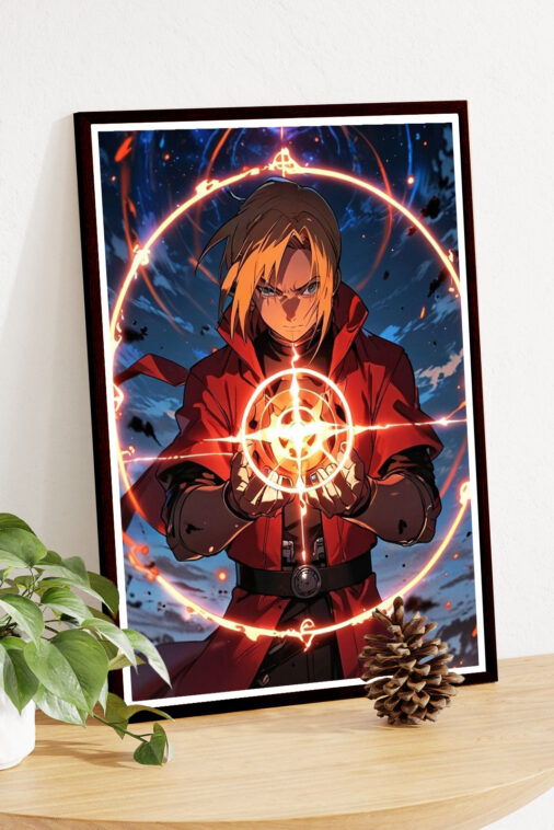 Edward Elric Alchemy Circle Fullmetal Alchemist Anime Poster - Image 4