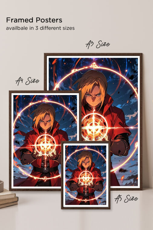 Edward Elric Alchemy Circle Fullmetal Alchemist Anime Poster - Image 5