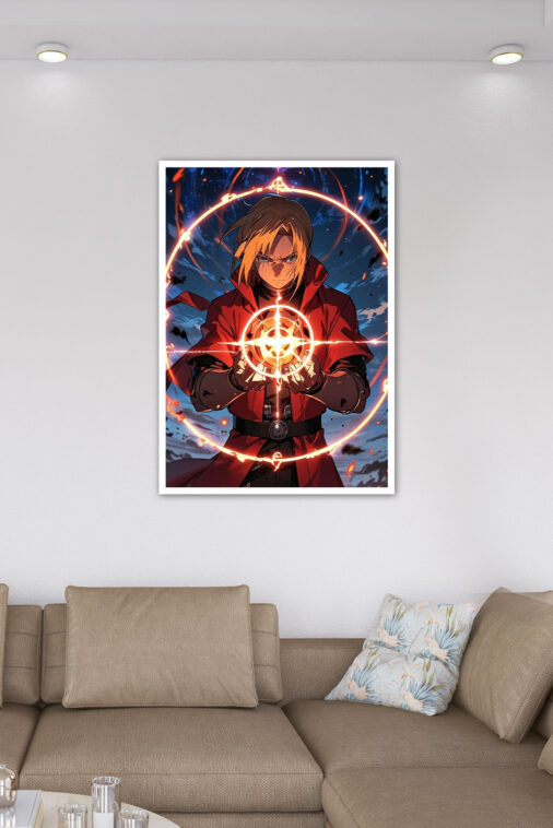 Edward Elric Alchemy Circle Fullmetal Alchemist Anime Poster - Image 6