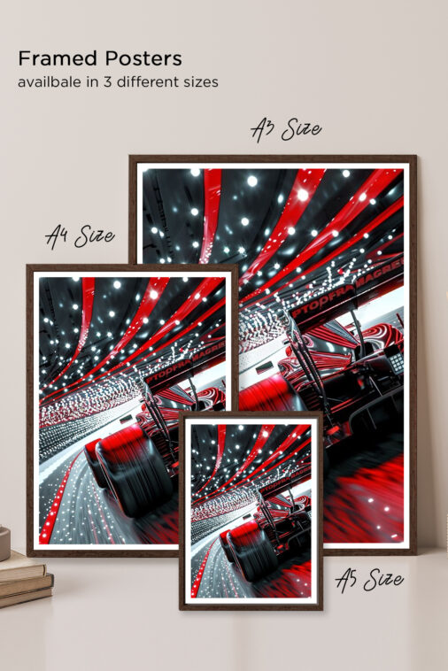 Epic F1 Race On Track Poster Cars Collection - Image 6