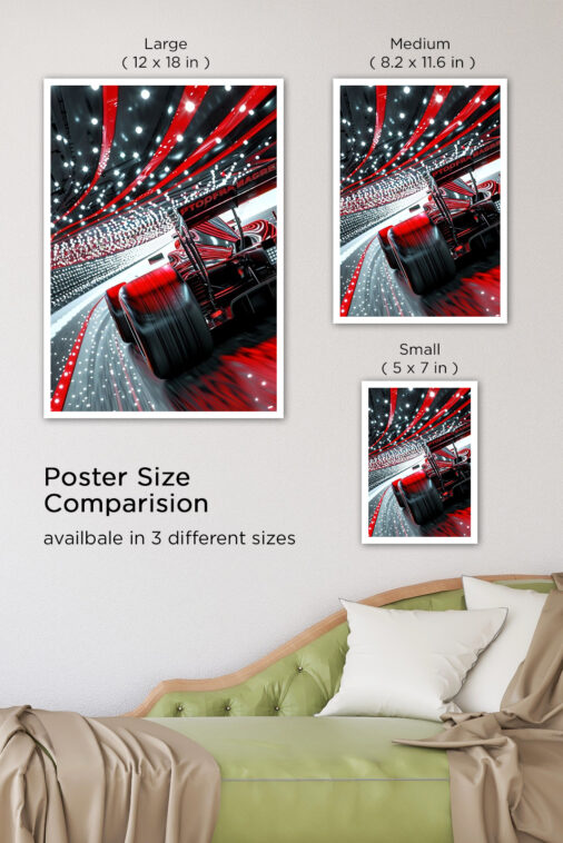 Epic F1 Race On Track Poster Cars Collection - Image 8