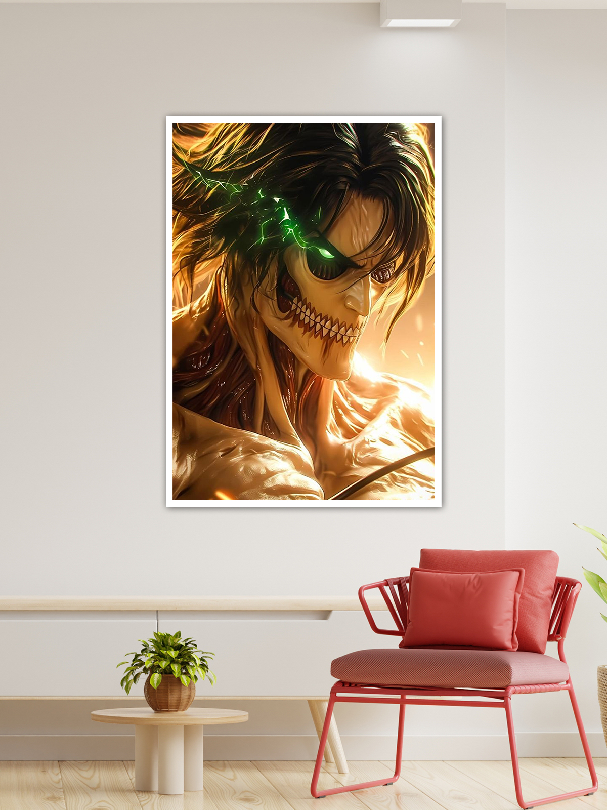 Eren Yeager Anger Rage Anime Poster - Image 4