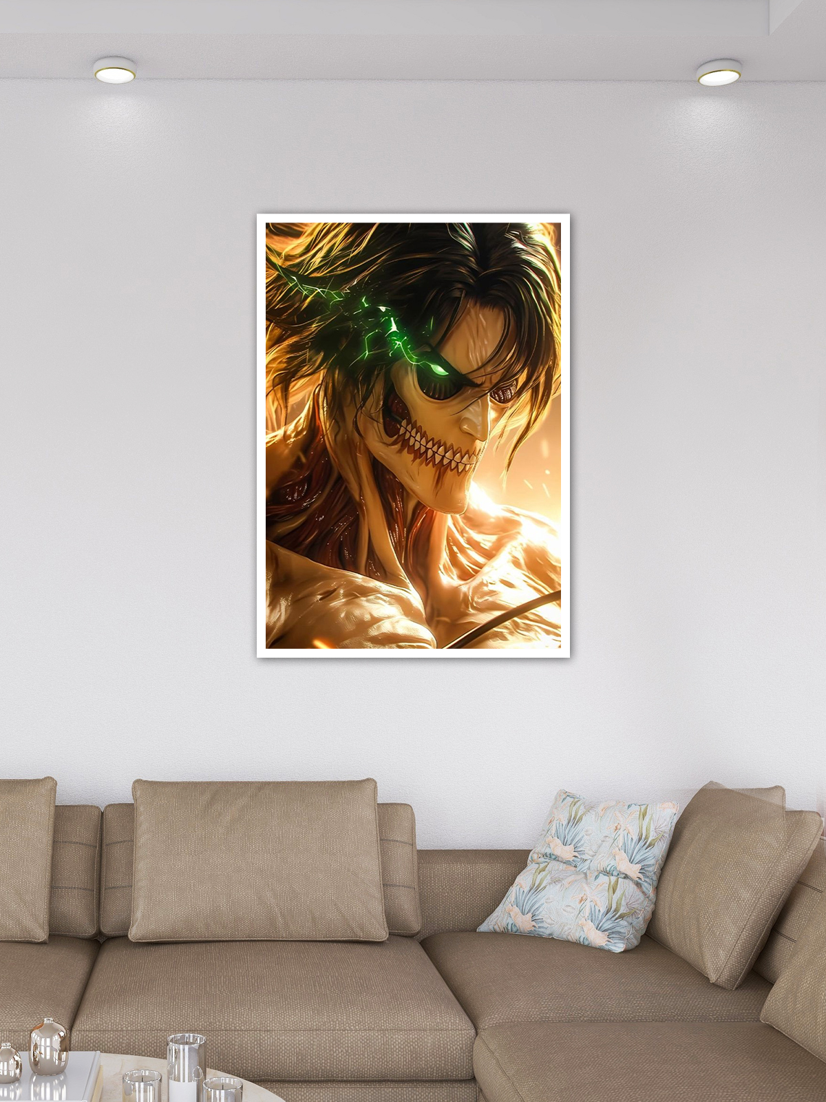 Eren Yeager Anger Rage Anime Poster - Image 7