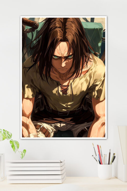Eren Yeager Dead Look Anime Poster - Image 2