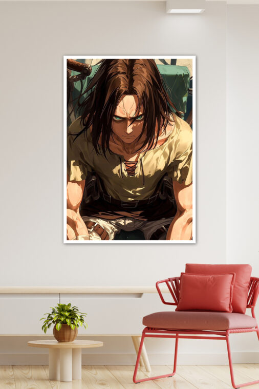 Eren Yeager Dead Look Anime Poster - Image 3